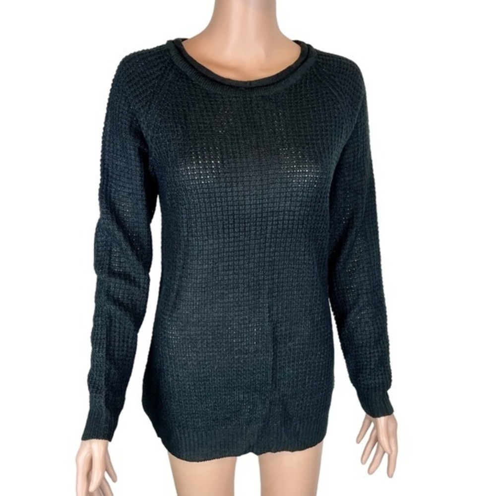 Ambiance Apparel Black Knit Sweater Top